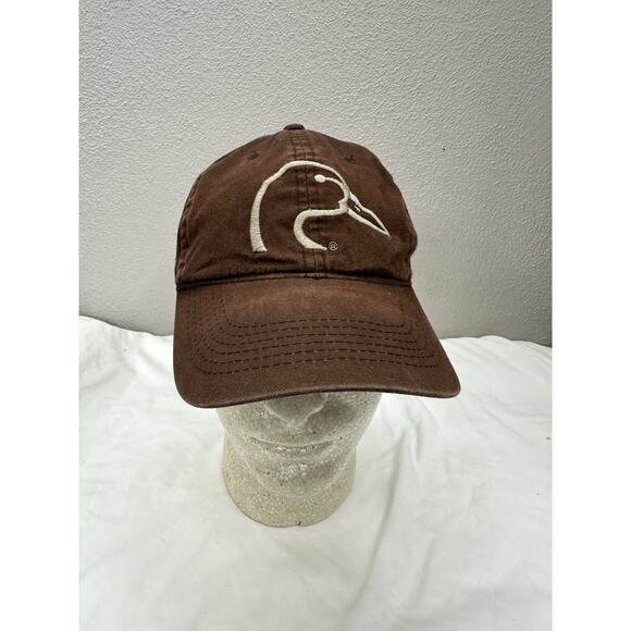 Ducks Unlimited by Outdoor Cap Baseball Hat Brown Embroidered Duck Adjustable - Picture 1 of 8